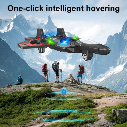 Remote Control Fighter Jet RC Airplane – 360° Stunt Flip, LED Lights & 2.4GHz Glider for Kids & Adults