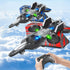 Remote Control Fighter Jet RC Airplane – 360° Stunt Flip, LED Lights & 2.4GHz Glider for Kids & Adults