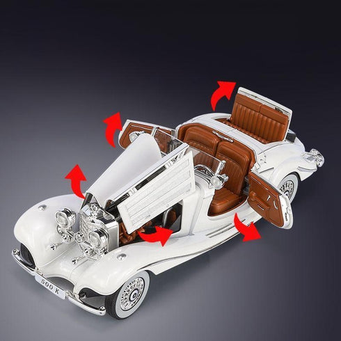 Mercedes-Benz 500K Heritage Roadster Die-Cast Luxury Model